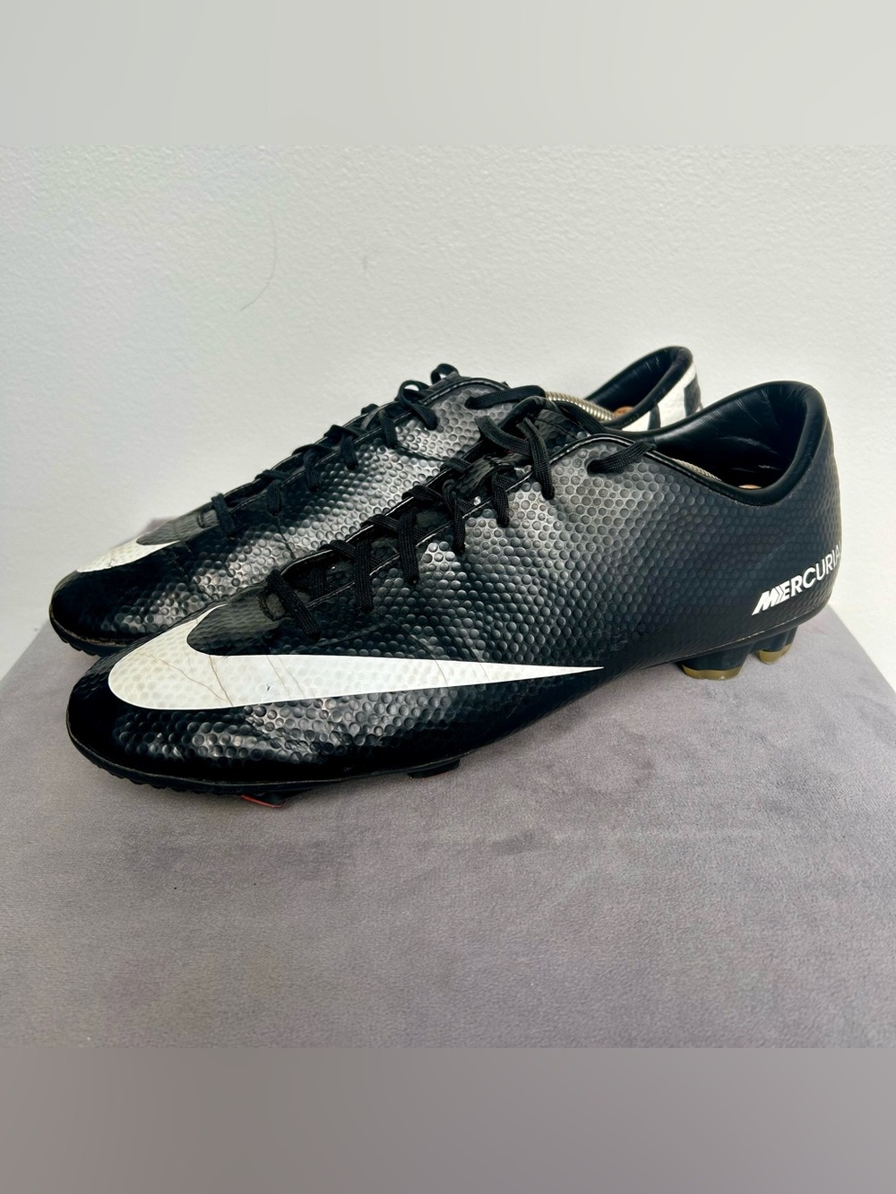 Nike Men’s Mercurial Victory IV FG Soccer Futbol Cleats Size 12 US 46 EU Black